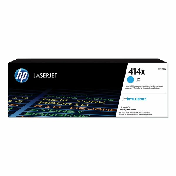 Hp HP 414X, (W2021X) High-Yield Cyan Original LaserJet Toner Cartridge W2021X